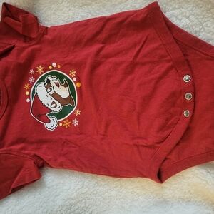 Kids Red Santa Graphic Tee